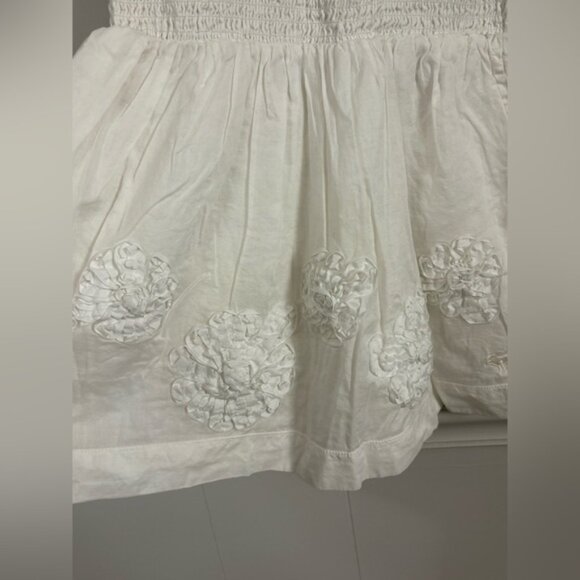 Abercrombie Kids Y2K Floral White Skirt Navy Blue Top Dress Size XL Preppy Cute - Picture 2 of 10